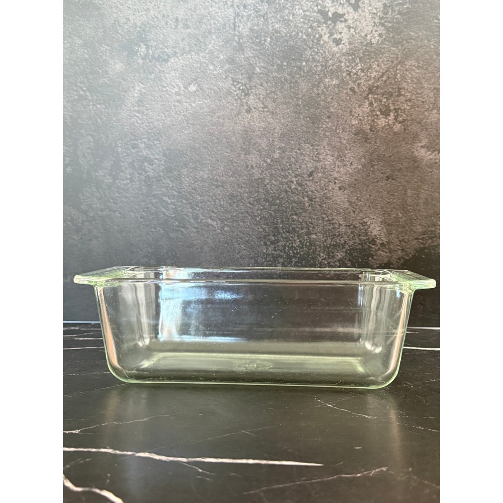 Vintage Pyrex Clear Borosilicate Glass 9X5X3 Loaf Pan 215-B Made in USA